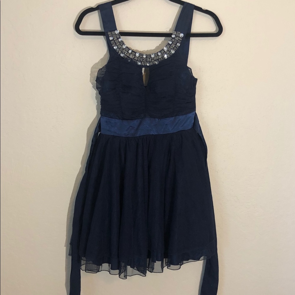 Navy blue homecoming dress